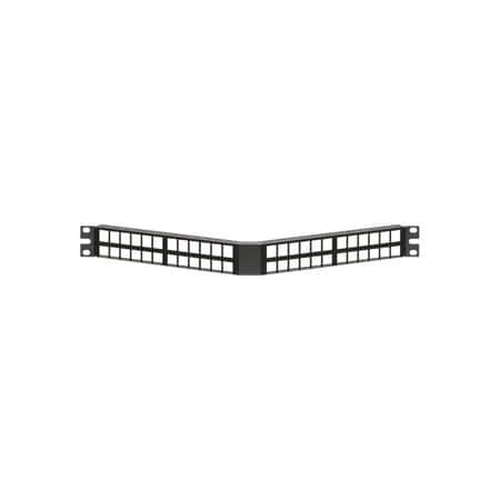 Leviton 48-Port Panel Unloaded Accepts, All Quickport Snap-In Modules 49256-D48